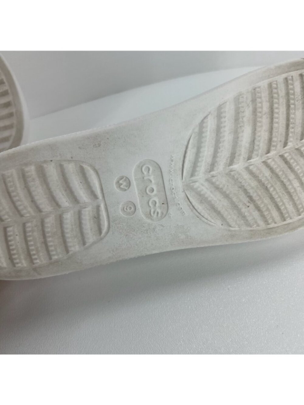Crocs Classic Platform Slide Sandals Women US 9 Lightweight Chunky Slip On White - Picture 13 of 13